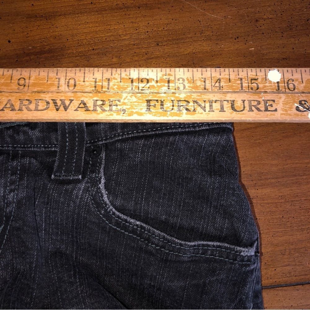 PREOWNED woman Levi's 504 Tilted Mid Rise denim Jeans Black SZ 3 - Picture 4 of 8